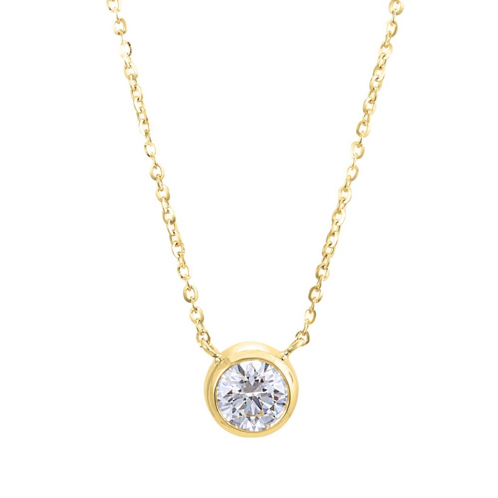 0.3ct ベゼル ネックレス