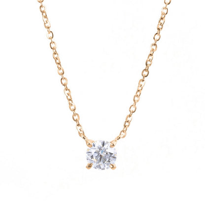 0.5ct ソリテール ネックレス