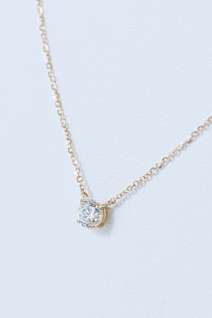 0.5ct ソリテール ネックレス