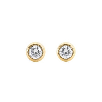 0.6ct ベゼルピアス