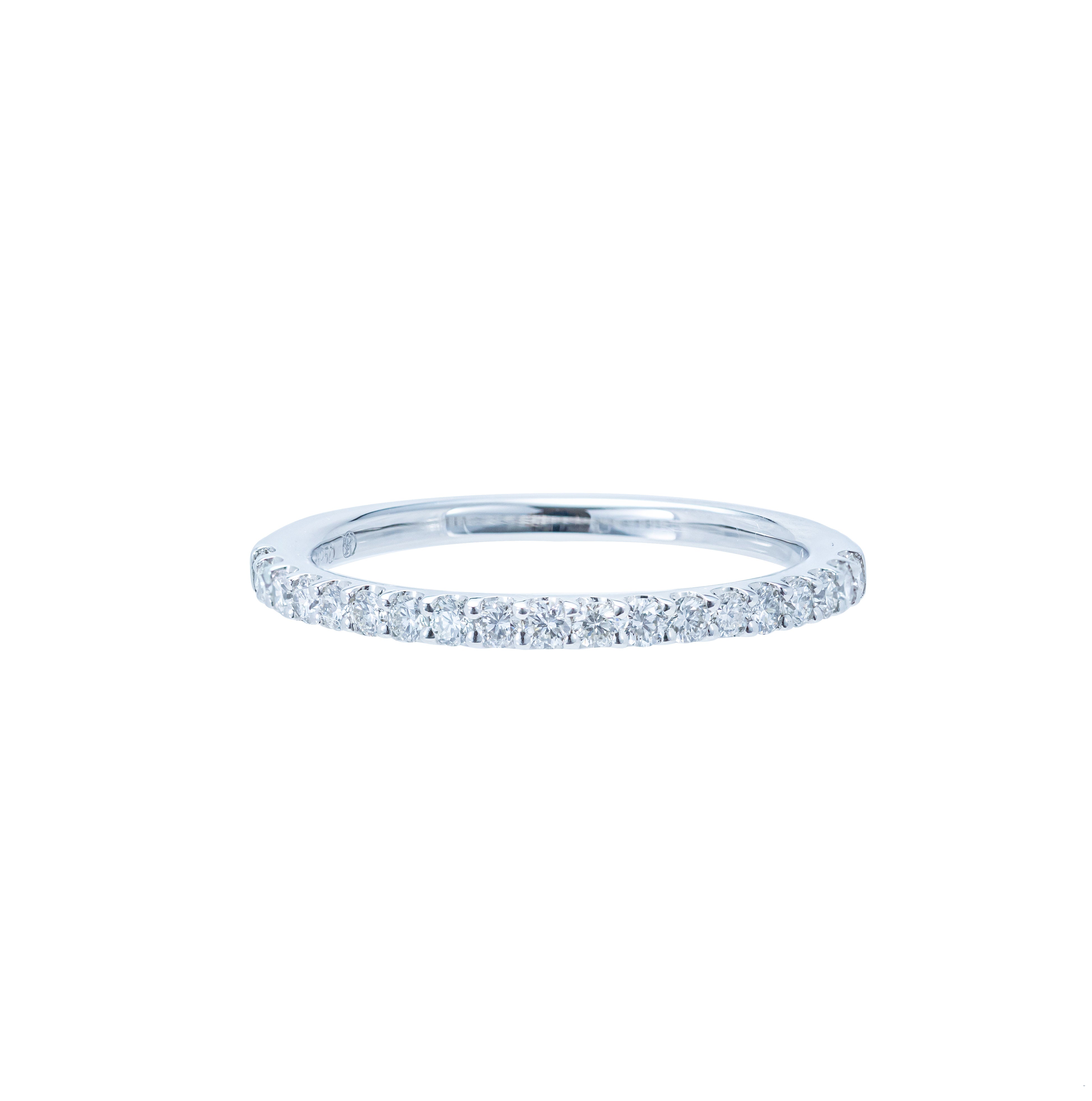 K18/Pt ハーフエタニティリング S（幅1.7mm） – RIN fine jewelry