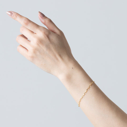 K18YG「ミニチェーン」 ブレスレット