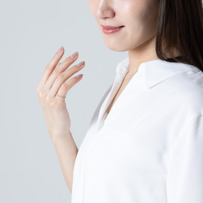 K18/Pt  ハーフエタニティリング S（幅1.7mm）