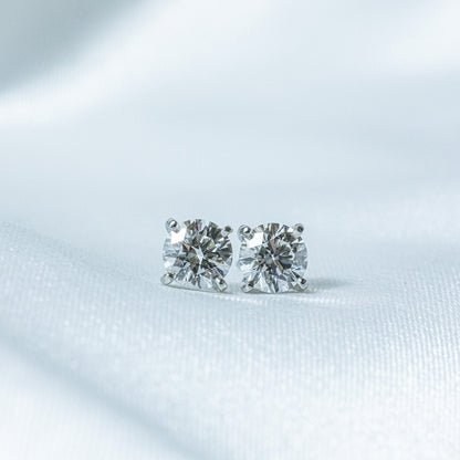 1ct ソリテールピアス